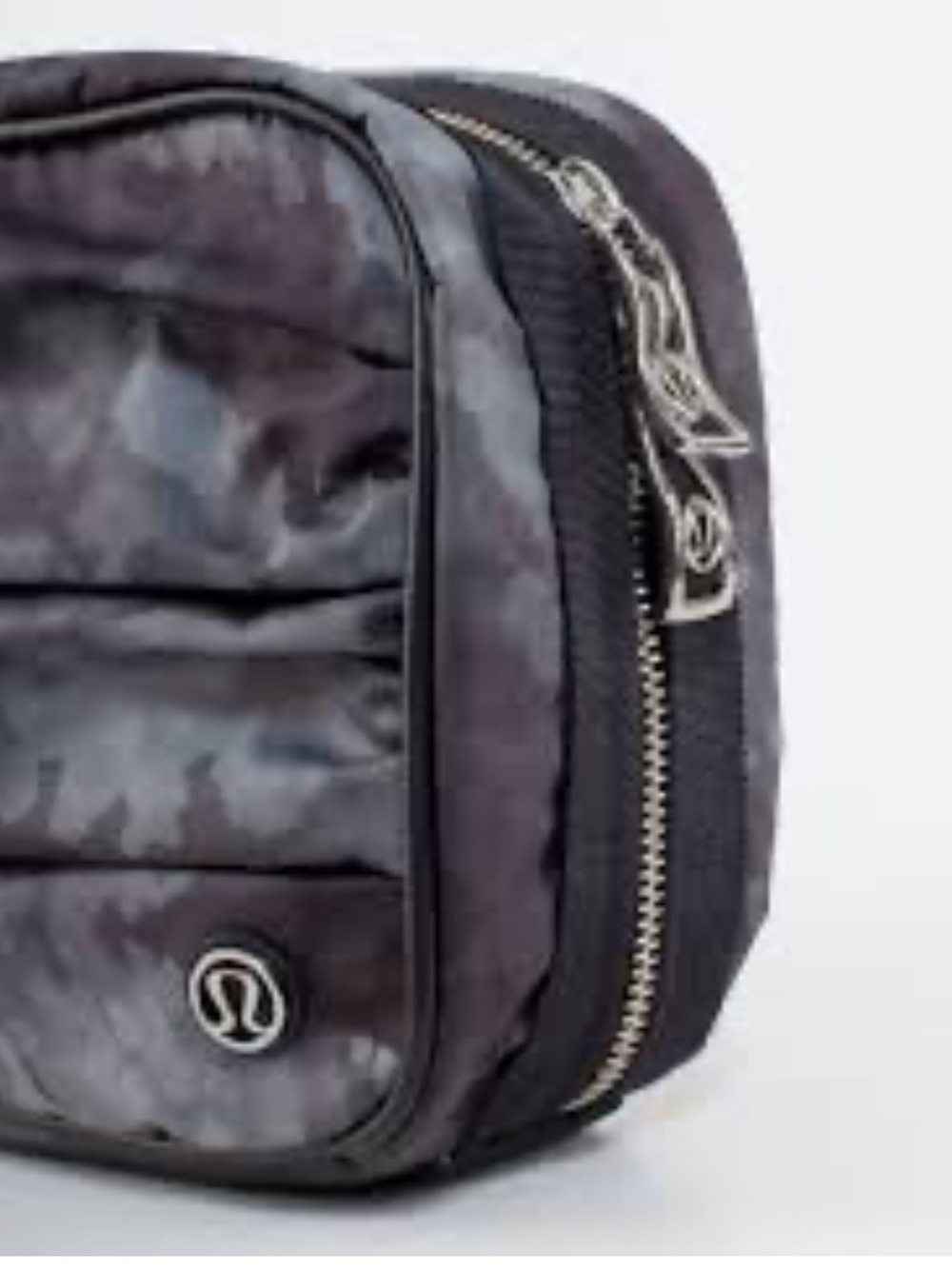 lululemon athletica Black Gray Camo Toiletry Pouch
